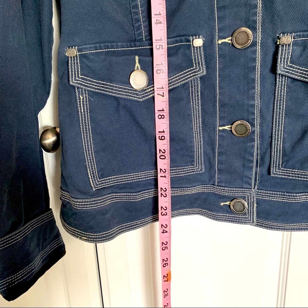 Navy jacket with fun stitching details - Picture 5 of 9